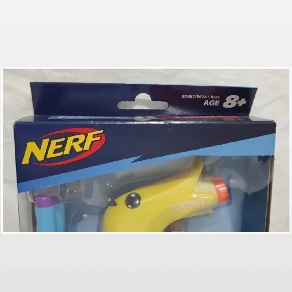 New Hasbro Nerf Toy Gun Fortnite Micro Peely Banana Yellow Kid Dart Blaster NWT